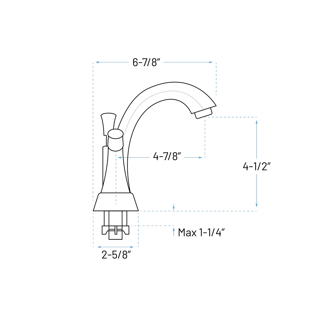 Centerset Two Handle Bathroom Faucet with Pop-up Drain in Chrome, A-6560-C - Image 3