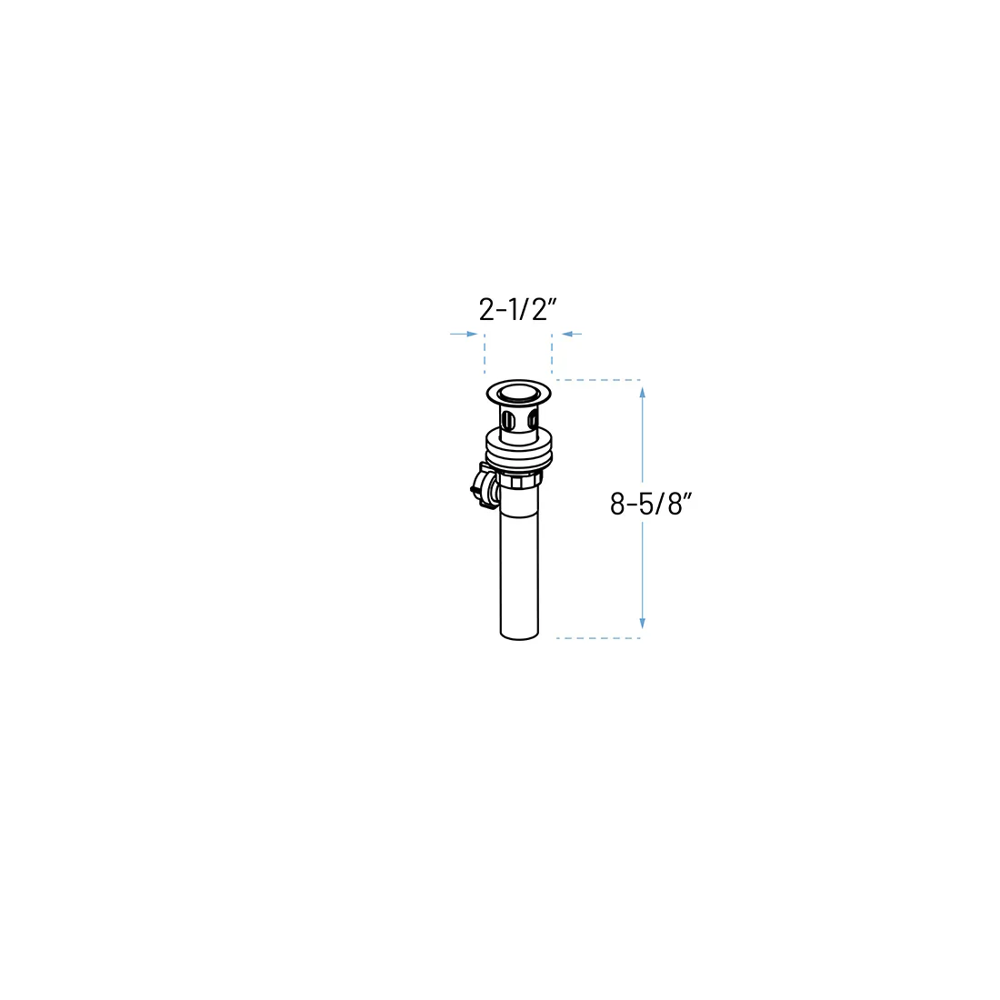 Brushed Nickel Single Handle Bathroom Faucet with Pop-up Drain, A-7002-BN - Image 4