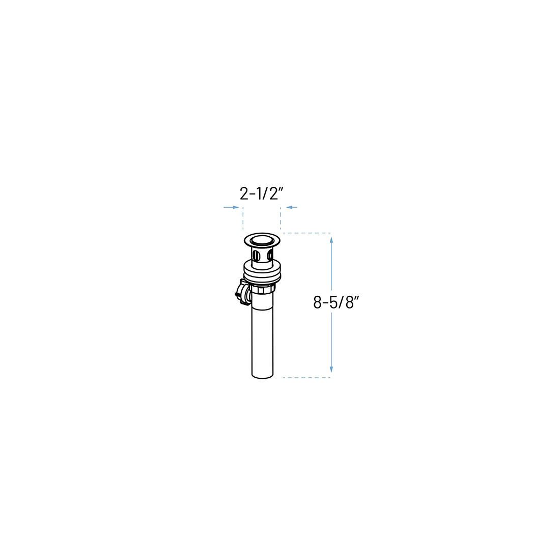 High Arc Single Handle Bathroom Faucet with Pop-up Drain in Black, A-7005-BL - Image 3