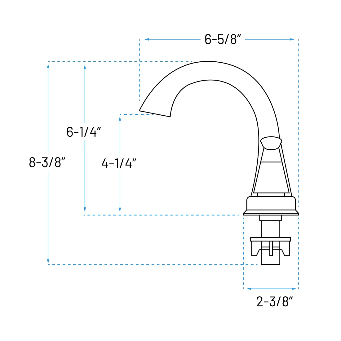 Centerset Two Handle Bathroom Faucet with Pop-up Drain in Brushed Nickel, B-4004-BN - Image 2