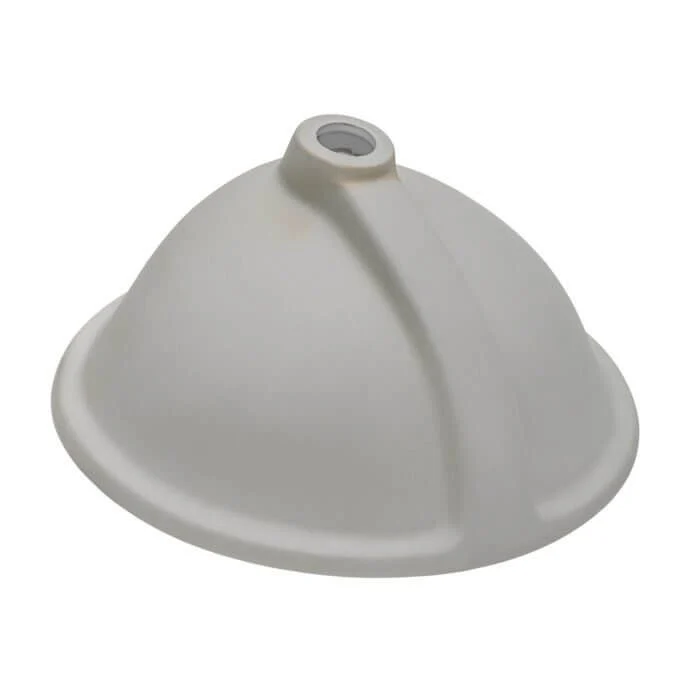16-1/4" Oval Porcelain Undermount Bathroom Sink with Overflow Drain in White, VCS-1114-O - Image 5