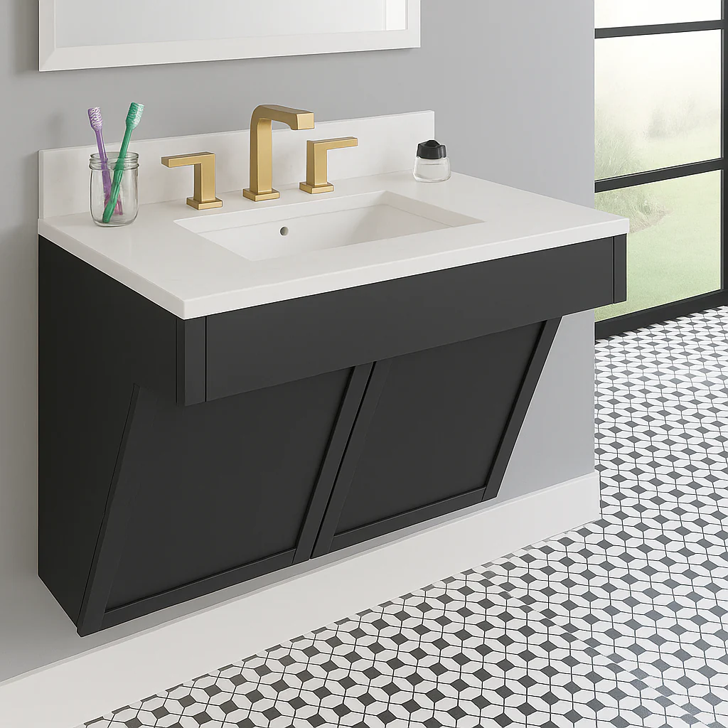 21" x 15" Shallow White Porcelain Undermount ADA Rectangular Bathroom Sink, ADA-VCS-1318-R - Image 3
