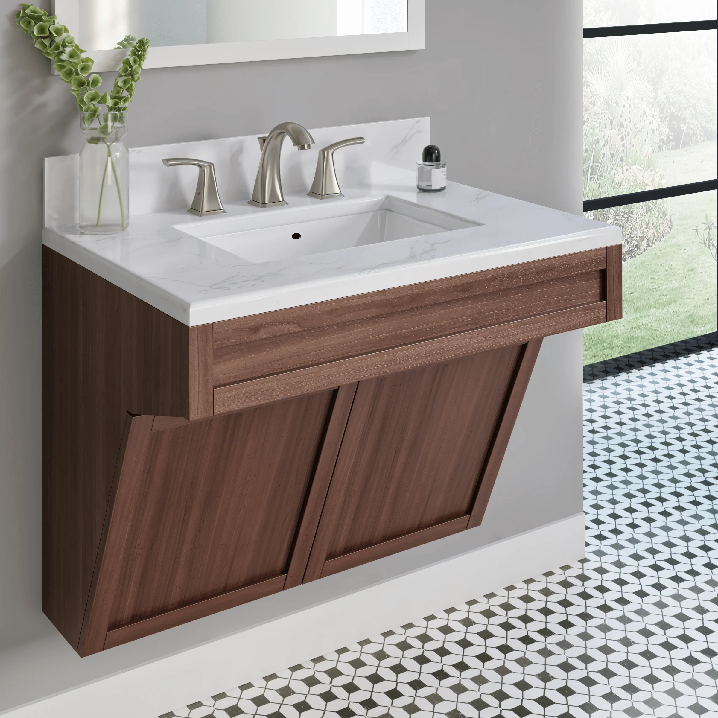 21" x 15" Shallow White Porcelain Undermount ADA Rectangular Bathroom Sink, ADA-VCS-1318-R - Image 4