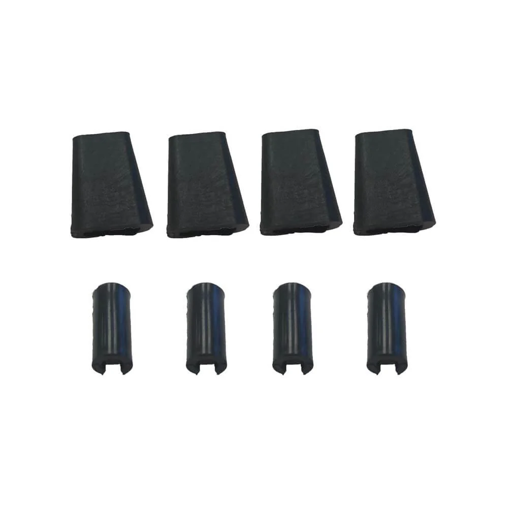 8-Pack Black Replacement Feet and Side Bumper Protectors for Sink Grid, AL6-12
