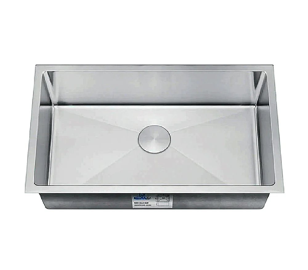 35" Undermount Stainless Steel Deep Single Bowl Kitchen Sink, KH-3518-10-S-R15 - Image 5