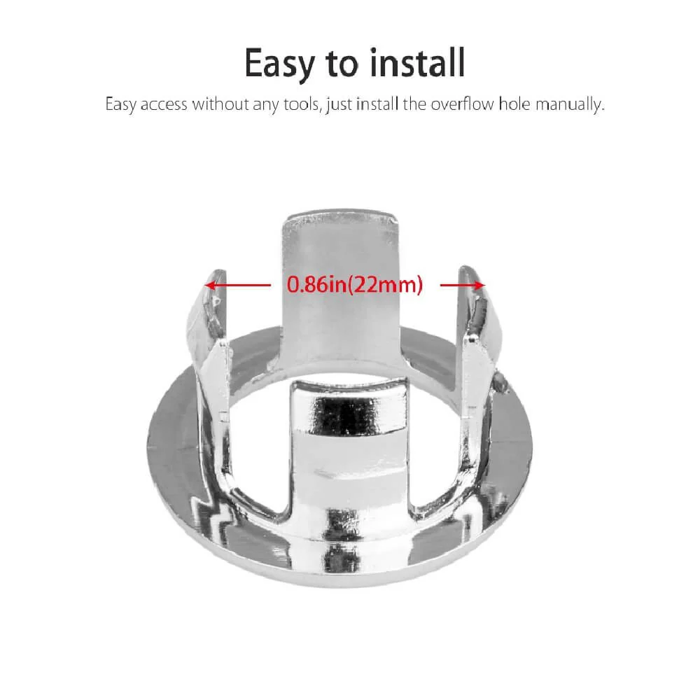 AL6-05 Bathroom Sink Overflow Rings, Two-Pack - Image 2